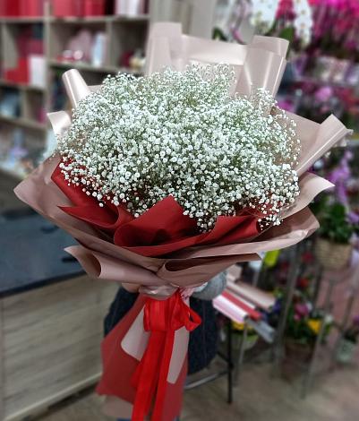 Букет цветов из: Гипсофила в Спасске-Рязанском